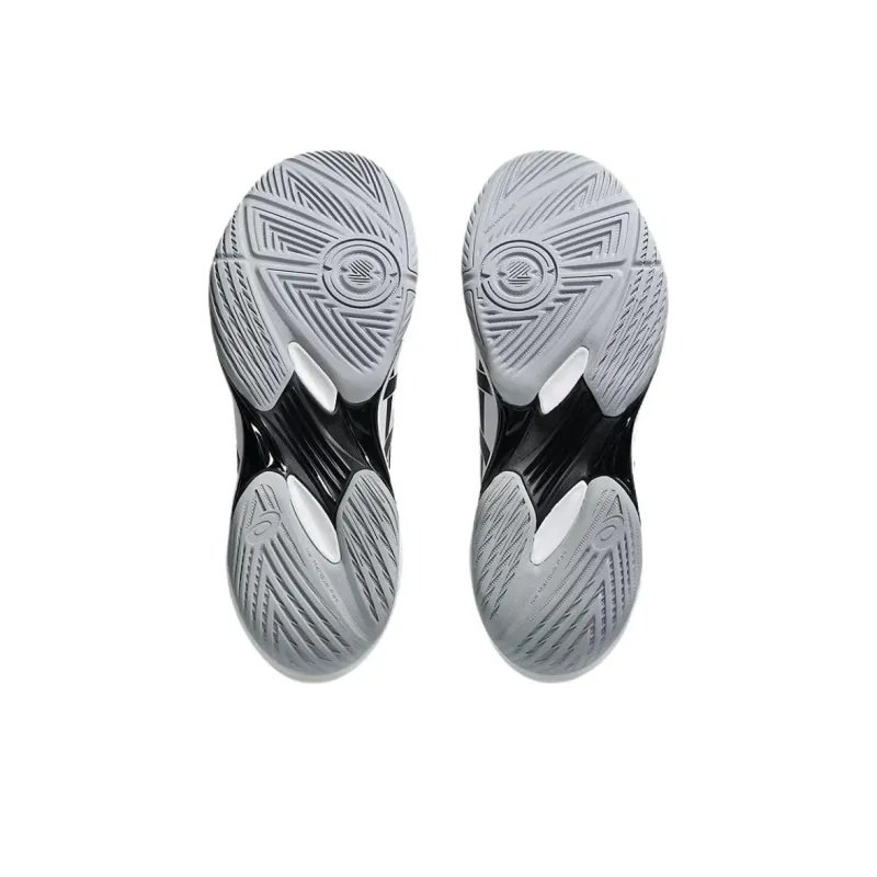 Asics GEL ROCKET 12 Anti Slip Wear Resistant Low Top Training Shoes Men's White Black-4