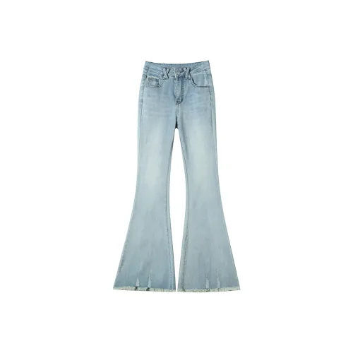 Garbege Jeans Women's Light Blue Pants