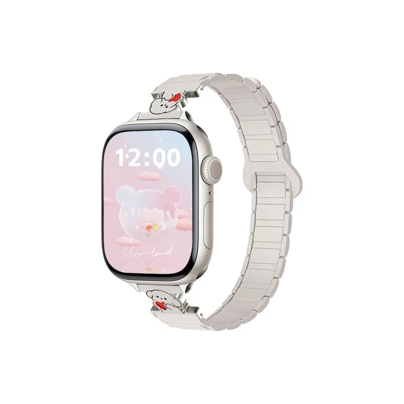MILANQIAN M&Q Apple Compatibility Watch Band 38 46mm Silicone Material-0