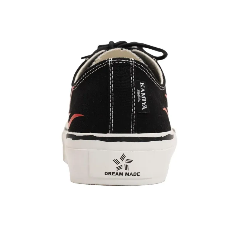 MIHARA YASUHIRO 'Joey'Fire Pattern Vulcanized Low Top Skateboard Shoes Unisex-9