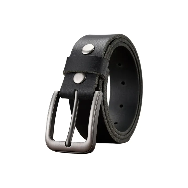JEANSWEST Cow Leather Belts Men's 3.5CM-1