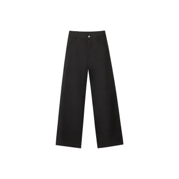 UVVT Suit Trousers Unisex Black Ice Silk Pants
