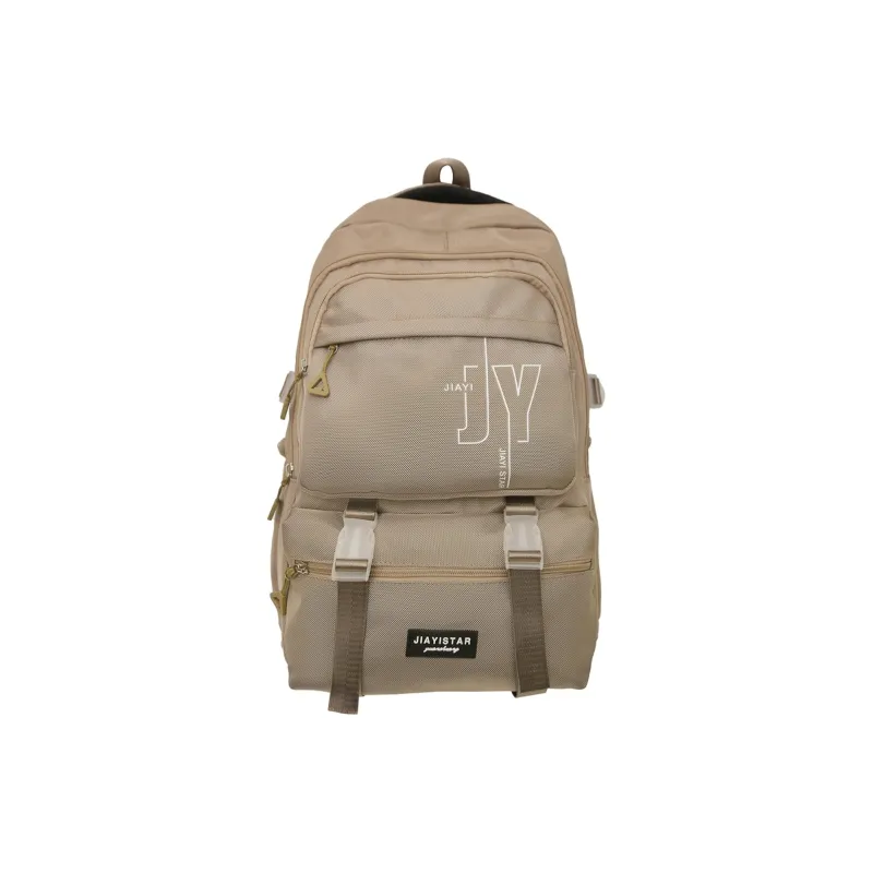 Yalu Nylon Backpack Unisex White/Gray/Black/Khaki/Blue-9