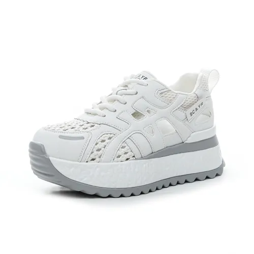 The Mystery Of Glamour Breathable Height Increase Low Top Chunky Sneakers Women's