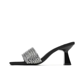 Lan Miao Shock Absorbers Slide Slippers Women's Black