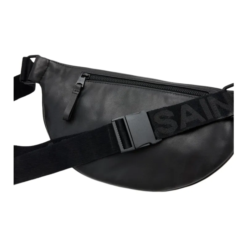ALLSAINTS Lambskin Fanny Pack Regular Men's Black-4