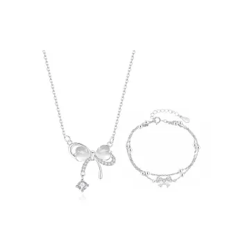 Master Kim Glass Cat Eye Necklaces Women's