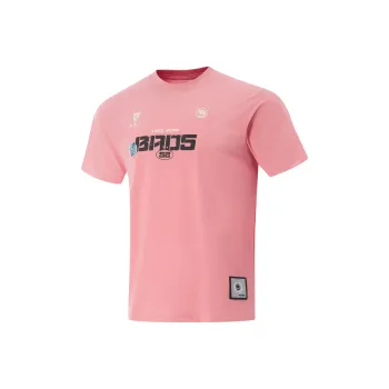 LiNing T Shirt Men's Apricot Pink