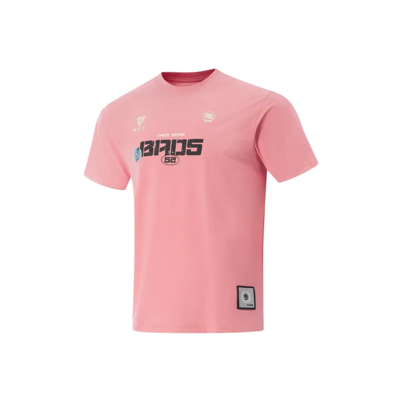 LiNing T Shirt Men's Apricot Pink-0
