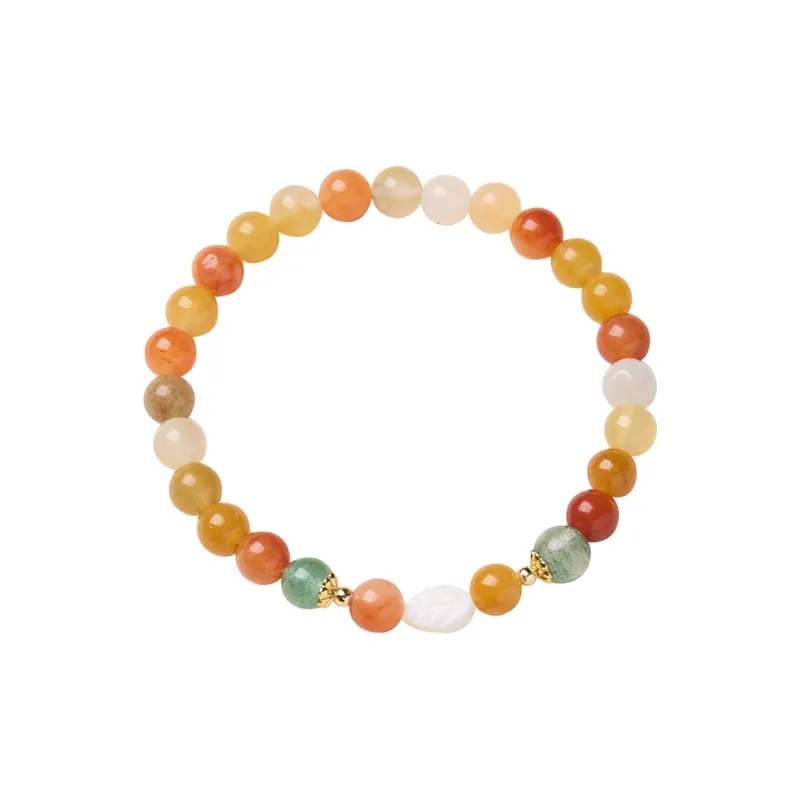ZUIWENGLANGYASHANWENCHUANG Golden Silk Jade Bracelets Women's-0
