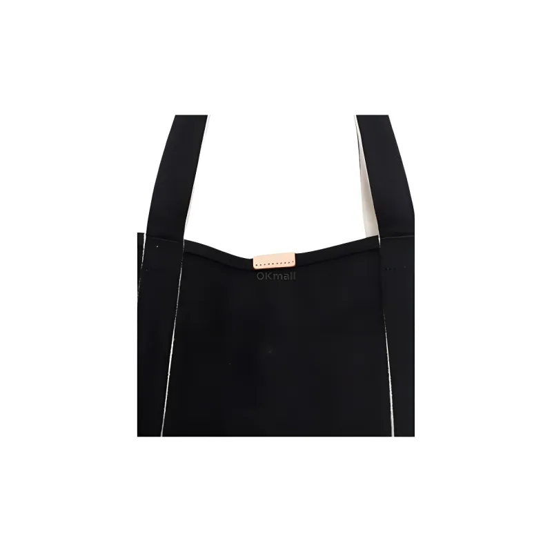 PORTER Cotton Tote Bag Shopping Bag Shoulder Bag Handbag Men's Black-4