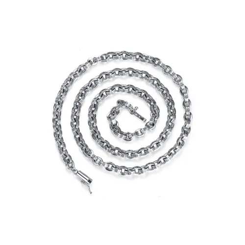 Quarqor S925 Silver Necklaces Men's