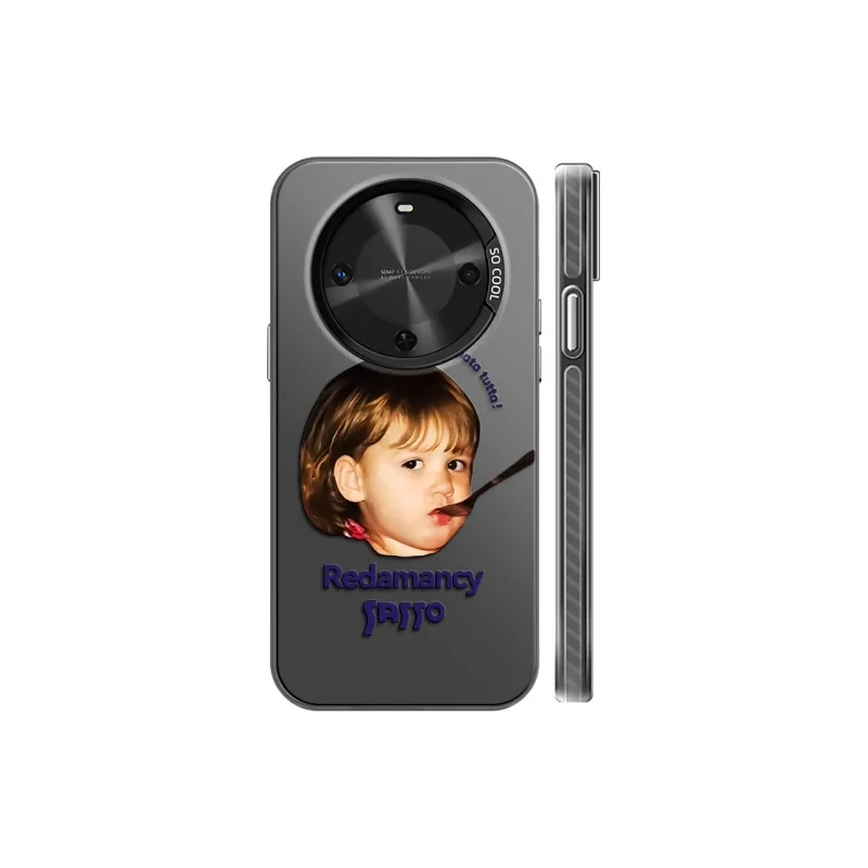 YAOCAI Acrylic Material Biting Spoon Little Boy Phone Cases Compatibility With MVMOM 30/20 Trendy And Cool-5