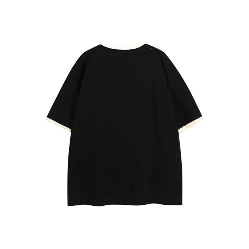 Ordifen Drop Shoulder Sleeve T Shirt Women's-5