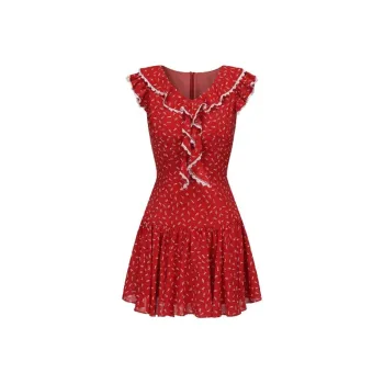 TIBINB Short Sleeved Dress Women's
