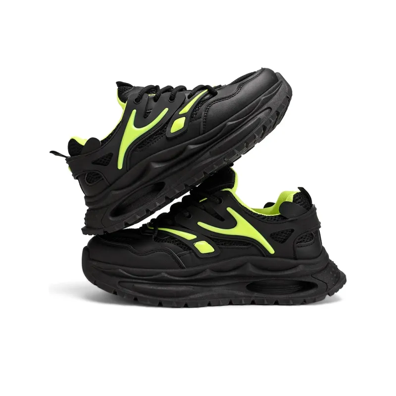 HACKBUTEER Low Top Chunky Sneakers Men's Box Included-12