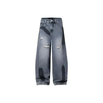 HKRXEC Jeans Men Blue