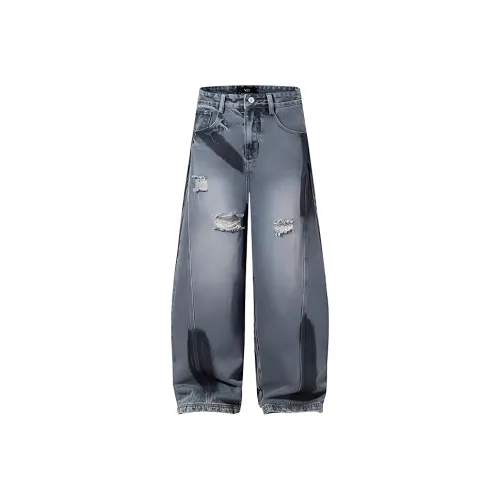HKRXEC Jeans Men Blue