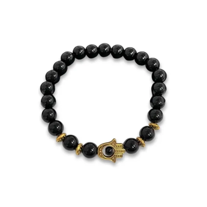 LuluCanaan Obsidian Bracelets Unisex-4