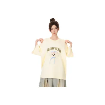 Ordifen Drop Shoulder Sleeve T Shirt Women's