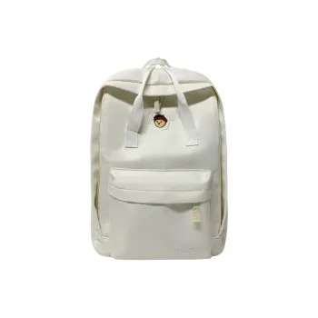 Yalu Nylon Backpack Large Size Women's White/Black/Yellow/Blue/Pink