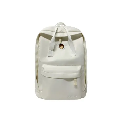 Yalu Nylon Backpack Large Size Women's White/Black/Yellow/Blue/Pink
