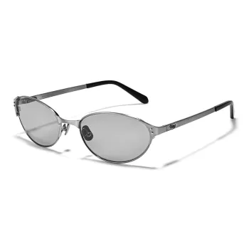 Fakeme Titanium Oval Sunglasses Unisex