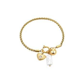 Barbie Titanium Steel Bracelets Women's Gold Gift Box Set