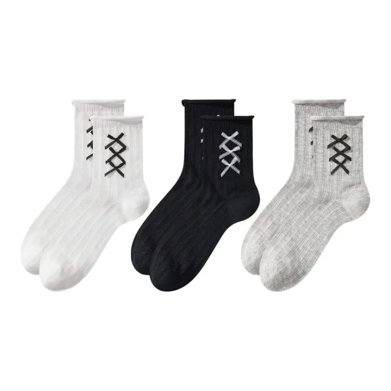 2323 Mid Calf Socks Women's 3 Pack-0
