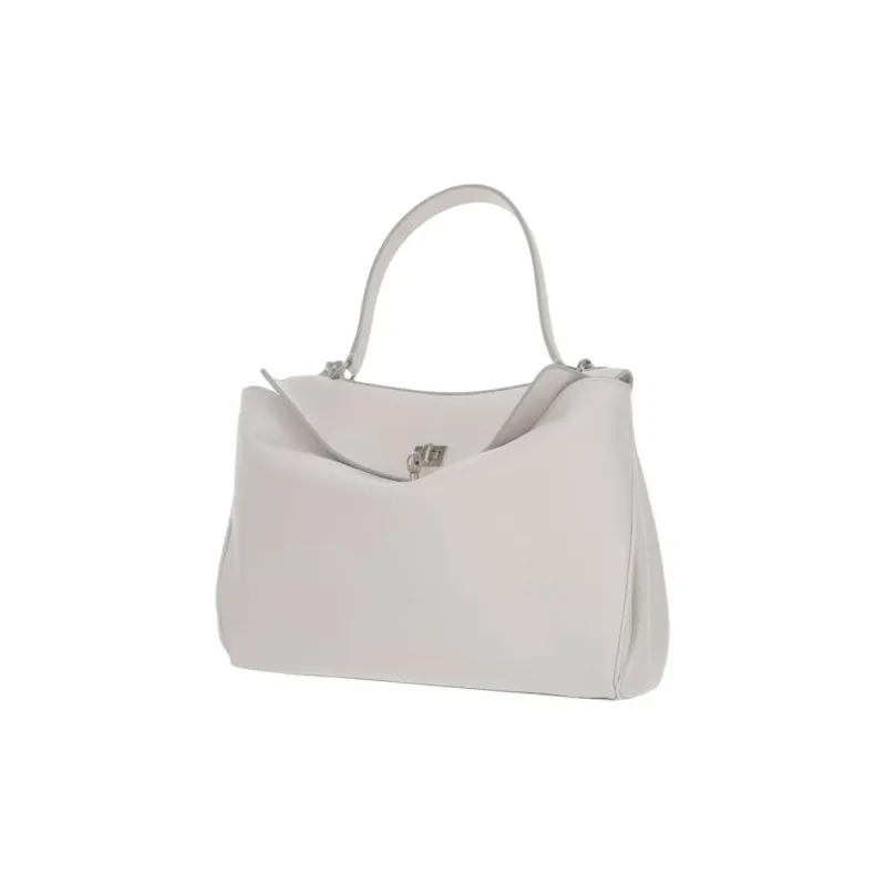 Balenciaga Calfskin Shoulder Bag, Crossbody Bag, Handbag Medium Size Women's White-2