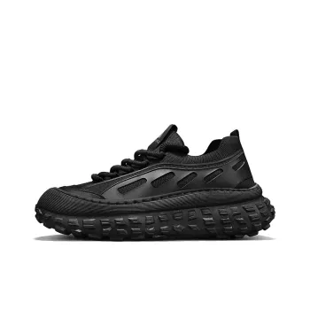 BINGO DUCK Slip Resistant And Breathable Low Top Skateboard Shoes Men's Black