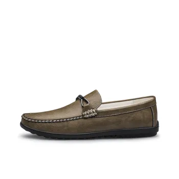 Dunnu Gommino Loafers Men Khaki