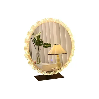 Gentle Welcome Sunflower LED Mirror Tricolor Adjustable Acrylic Glacier Ambient Light Crystal Glow