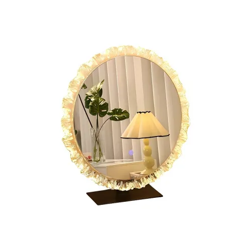 Gentle Welcome Sunflower LED Mirror Tricolor Adjustable Acrylic Glacier Ambient Light Crystal Glow