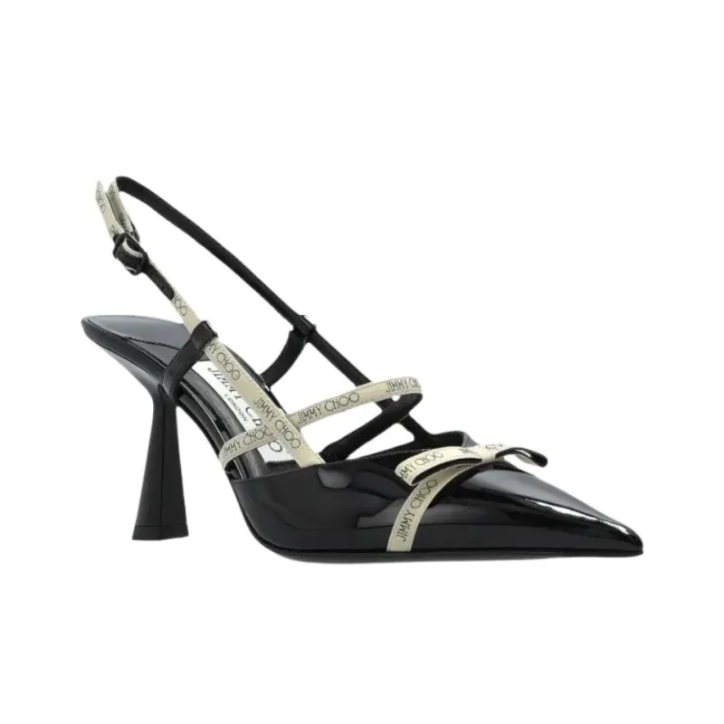 Jimmy Choo Danica Slim Heel High Heels 8.5cm Women's Black-2