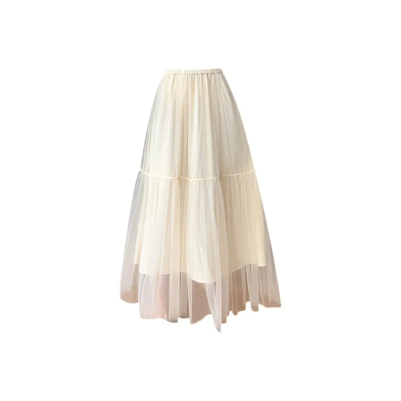 RTNH Casual Long Skirts Women's Apricot-0
