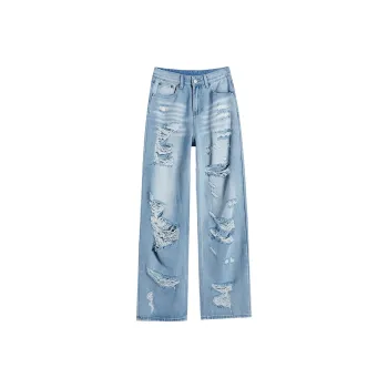 Garbege Jeans Women's Light Blue Pants