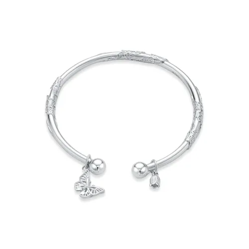 RURA 999 Fine Silver Sterling Silver Bracelets Women's Silver