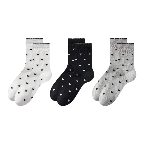 2323 Mid Calf Socks Women's 3 Pack