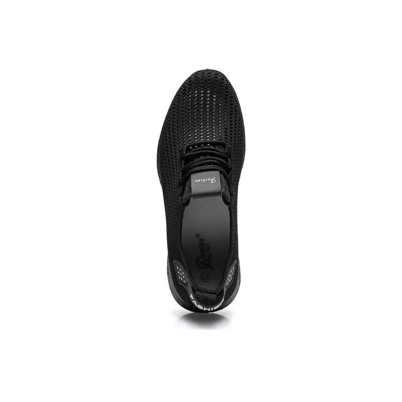 Strongman Casual Shoes Men Low Top Black/Gray/Beige-2