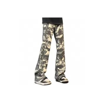 Menglaini Jeans Unisex Camouflage