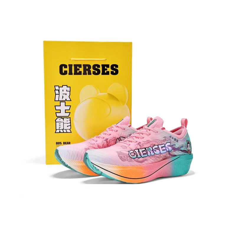CLERSES Running Shoes Unisex Low Top Celestial Maiden Scattering Flowers Anniversary Limited-6