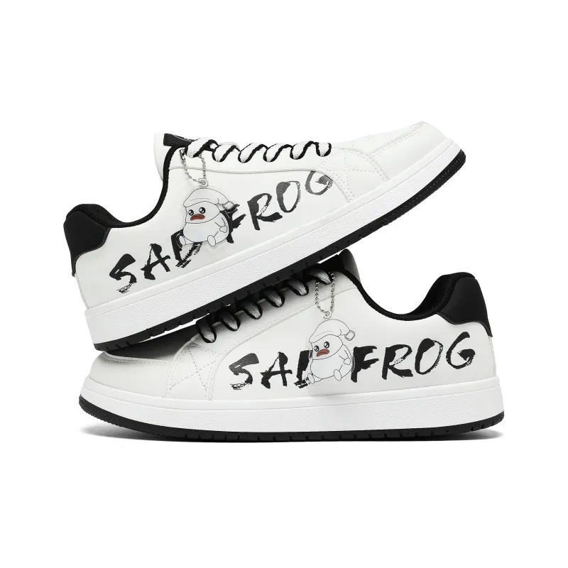 Pepe The Frog Low Top Skateboard Shoes Men's-6