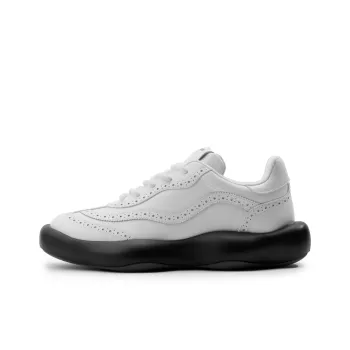 INXX Low Top Casual Shoes Unisex Brogue White