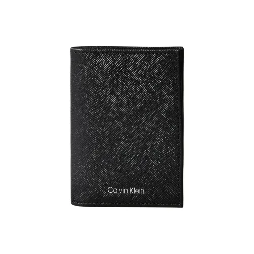 CALVIN KLEIN Cow Leather Wallet Men's Black