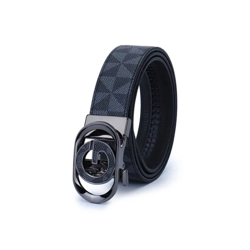 ROBINHOOD Cow Leather Belts Men's 3.5cm-0