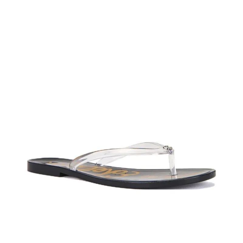 SAM EDELMAN Abrasion Resistant Flip Flops Women's Transparent-3