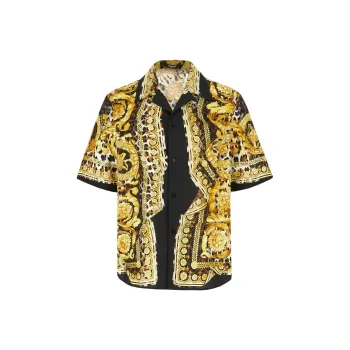 VERSACE Shirts Men Gold