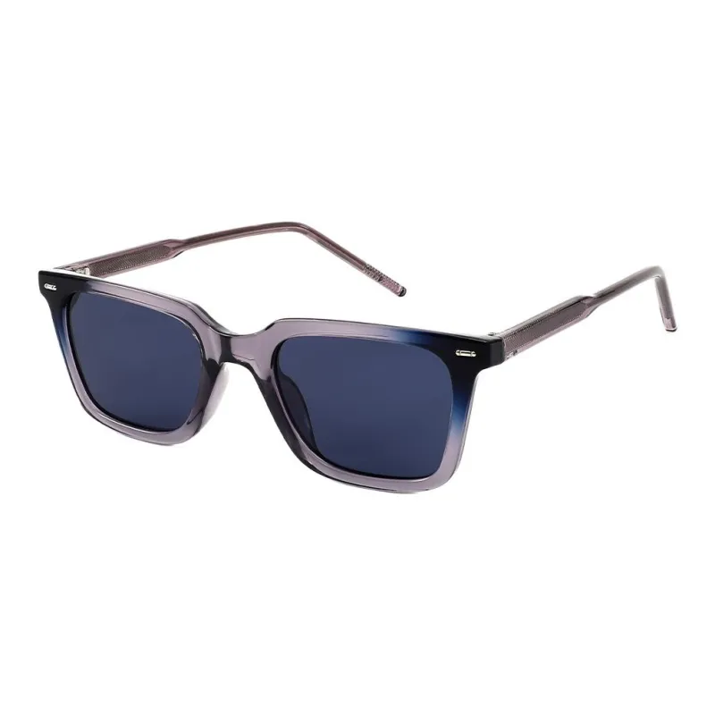 JEKA TR/Memory Plastic Metal Square Sunglasses Unisex-8
