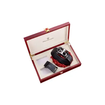 Maserati Cow Leather Belts Men's 3.5cm